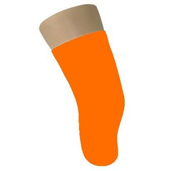 Stompsok onderbeen / frottee &gt; oranje