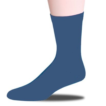 Stompsok onderbeen / frottee > jeansblauw gemêleerd